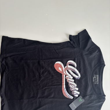 Maglia nera maniche corte guess 