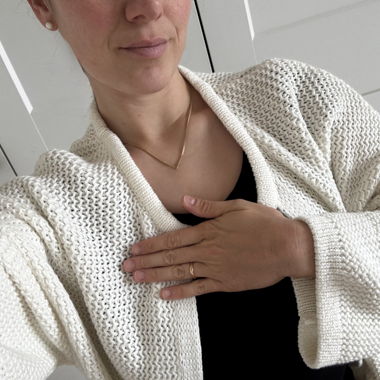 Cardigan lungo crema - Taglia XL - nuovo!