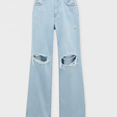 Flare jeans troué 