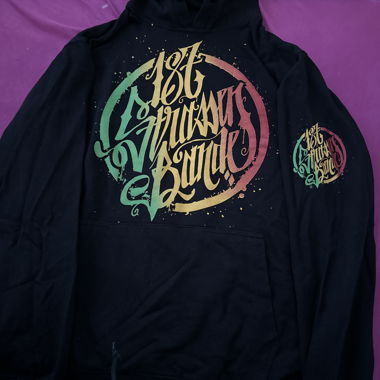 bunt gedruckter 187-Pulli