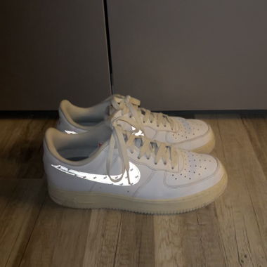 Nike Air Force 1 reflective swoosh