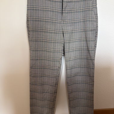 Pantalon en tissu à carreaux