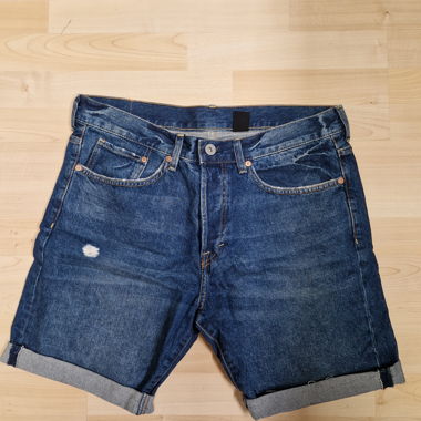 Jeansshorts in denim blu