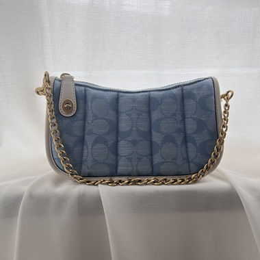 Denim-Schultertasche