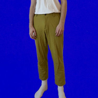 COS - Hose grüne Wolle