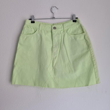 Primark Mini Denim Skirt Green