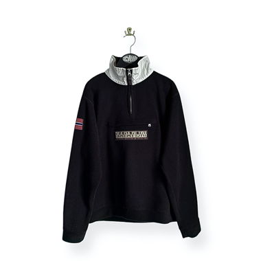 Pull polaire Napapijri noir à col zippé