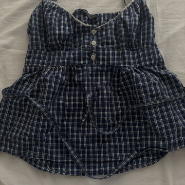 blue Brandy Melville Babydoll top