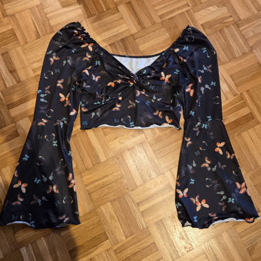 Butterfly crop top
