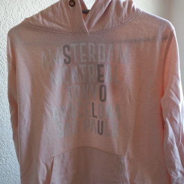 Pink hoodie