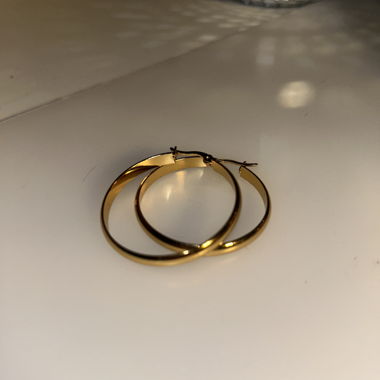 Gold-colored Hoop Earrings