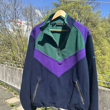 Thrifted Vintage Retro Fleece Pullover L
