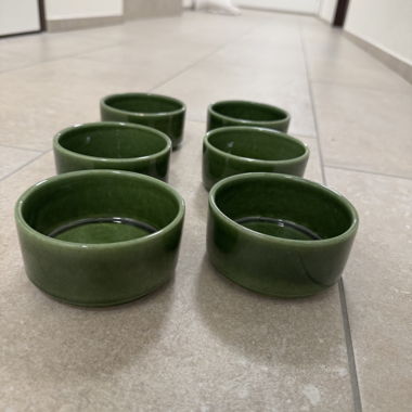 Portacenere verde 6 pezzi (lusso)
