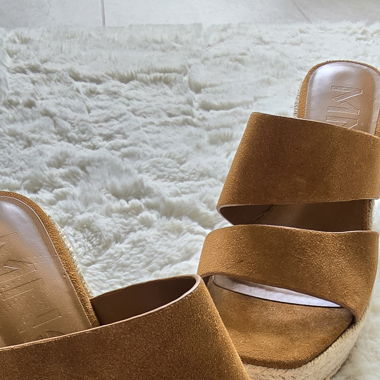 Mules à talons marron