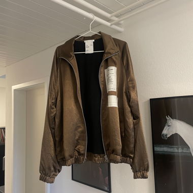 Helmut Lang Satin Spring Bomber Jacket