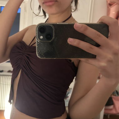Violet red crop top