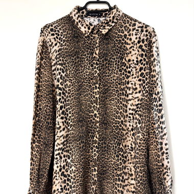 shirt blouse leopard maxim s 36