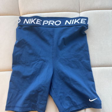 Nike Pro sports shorts blue