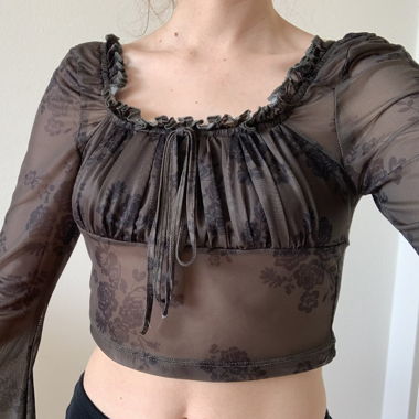 top mesh romantique/grunge