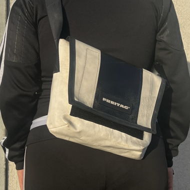 black & white freitag bag