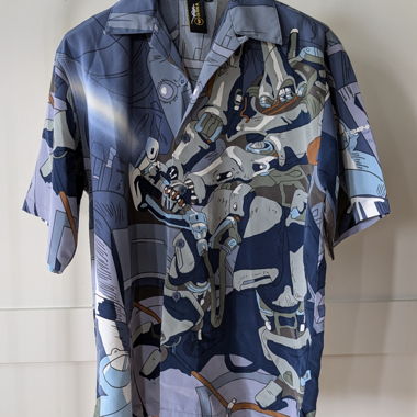 Camicia a Maniche Corte Stampata