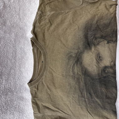 Women's green printed T-shirt