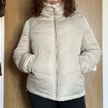 Winterjacke beige