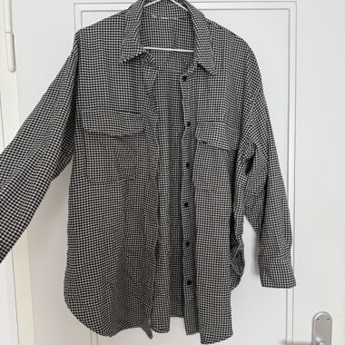 Black-and-white dress shirt