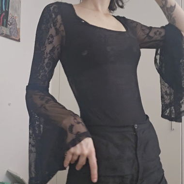 Body en dentelle gothique