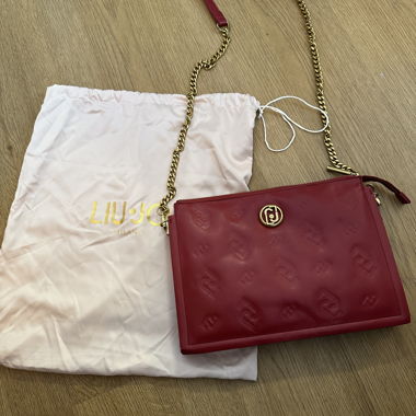 Sac bandoulière rouge Liu Jo avec chaîne