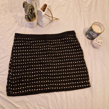 Jupe Noire & Blanche Mango