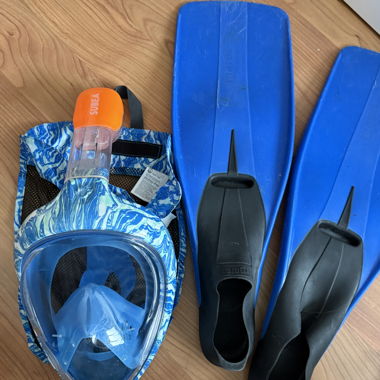 Swimming set with snorkel mask