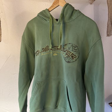 Green Quiksilver hoodie size M