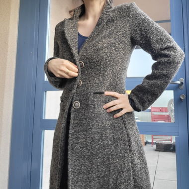 Manteau gris mi-saison
