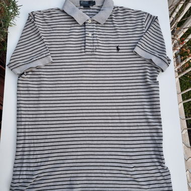 Polo Ralph Lauren rayé gris