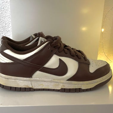 Dunk low nike brune et blanche 