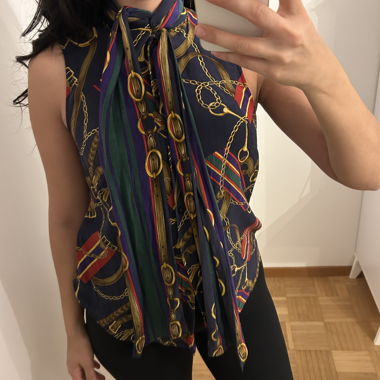Gemusterte Ralph Lauren Bluse Grösse S