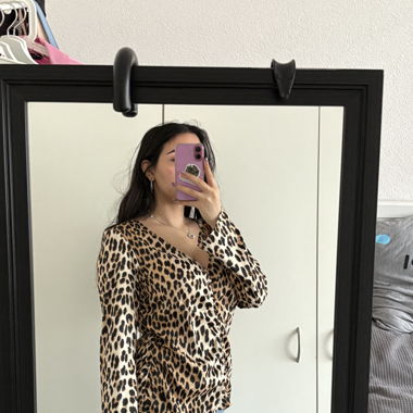 leopard blouse 