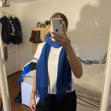 Blue scarf