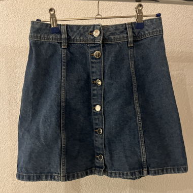 jupe en jean avec boutons