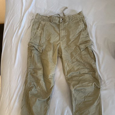 Pantalon cargo vert