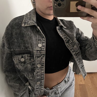 Cropped Jeansjacke Gr. 36
