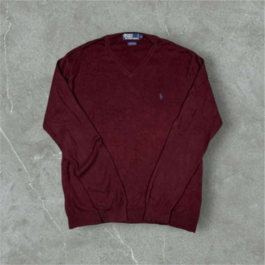 vintage polo ralph lauren sweatshirt burgundy 