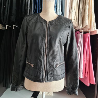 Pimkie Faux Leather Jacket Black