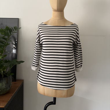 Maglia H&M righe bianco nero, tg. XS