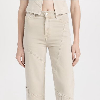 Gerade Jeans Beige / straight jeans cream