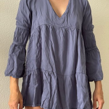 Lila Tunika-Kleid