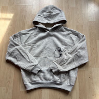 Felpa con cappuccio Peso grigia XS