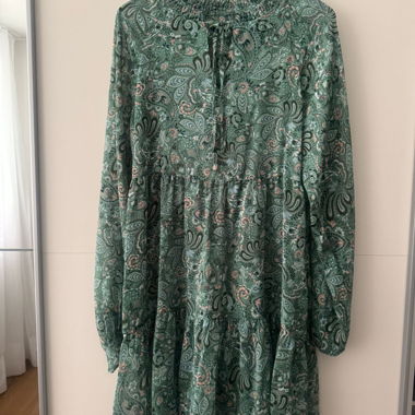 Vero Moda Dress Green Patterned