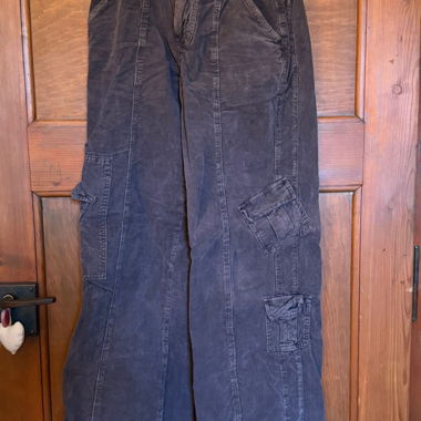 Cargo côtelé taille basse y2k